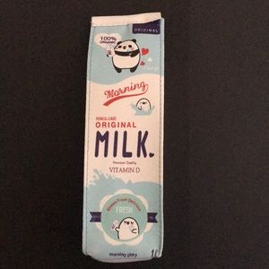 Milk carton pencil case or make up case